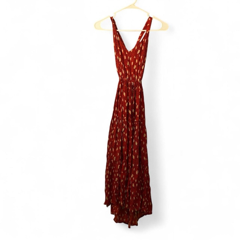 BEACHGOLD Red and White Midi Dress - Picture 3 of 9